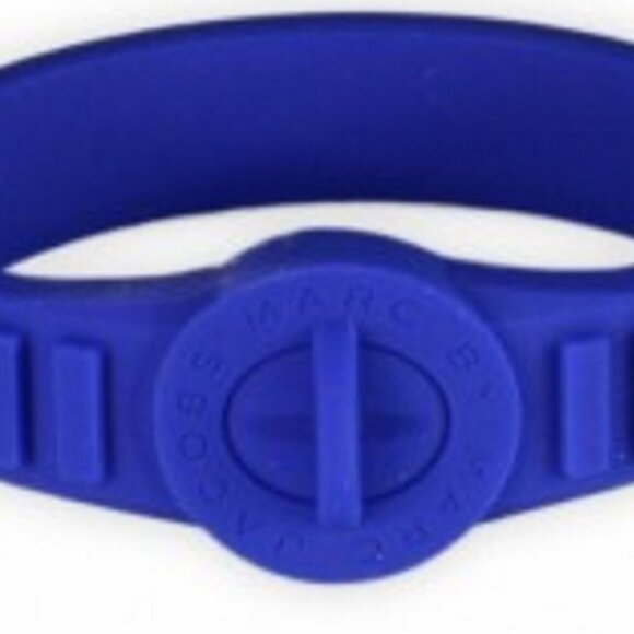 Marc by Marc Jacobs Mineral Blue Silicone Rubber Standard Turnlock Bracelet - Picture 2 of 7